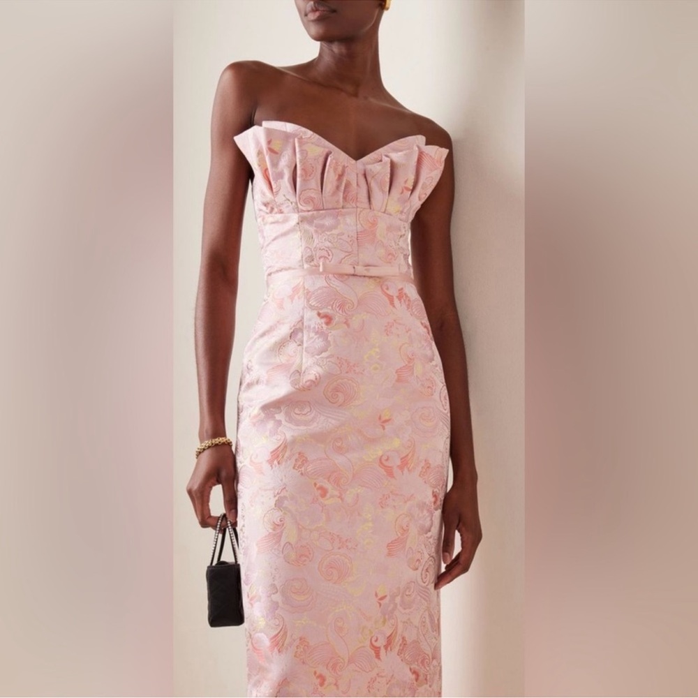 ISO:Markarian Rita Pink Strapless Dress